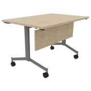 Table droite abattante Eureka profondeur 80 cm voile fond - Buronomic