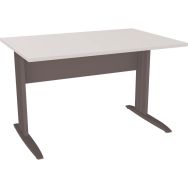 Table en pied L avec carter L120 cm - Idol - Eol