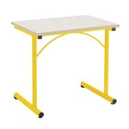 Table scolaire fixe Atlas II T3 à T6 chants plaqués - Manutan Expert