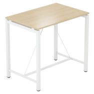 Table fixe Mari haut. 110 cm 120 x 80 cm chêne clair/blanc