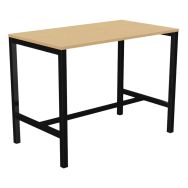 Table haute Astro 140 x 80 cm pied métal - Buronomic