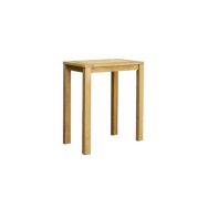 Table haute Petra 70 x 70 cm - plateau et piètement Iroko