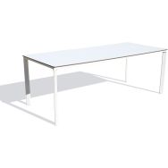 Table jardin Meet 200x90cm laqué blanc