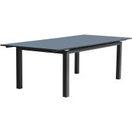 Table jardin Miami 300x100cm gris anthracite
