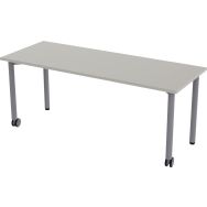 Table mobile Géométra rectangulaire 130x50 cm - Manutan Expert