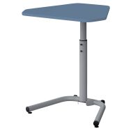 Table mobile Nomade trapèze 45 mélaminé T3 à 7 Bleu