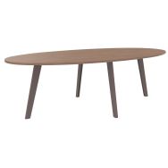 Table ovale Stelly 4 pieds métal L240xP120-Simmob