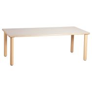 Table rectangulaire en bois 4 pieds