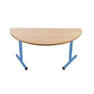 Table régl. Chloé 1/2 lune pied dégag. Lat. plat. hêtre - Mobidecor
