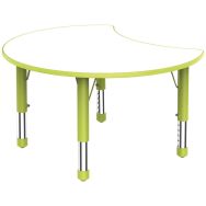 Table réglable Clémence Pétale 90 x 75 cm Vert/blanc