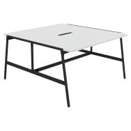 Table réunion Alto profondeur 143 cm électrifiée - Buronomic