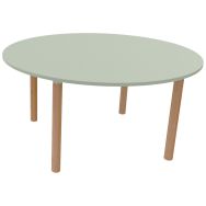Table ronde Filou Ø 120cm T3 vert opale