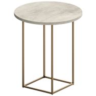Table ronde bout de canapé Miami pieds métal - Quadrifoglio