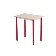 Table scolaire T'Sup plateau mélaminé 70 x 50 cm - T6 - piétement rouge