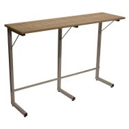 Table snack Ines 160 x 45 cm stratifié chêne lorenzo