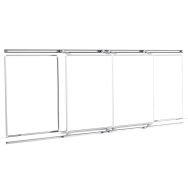 Tableau blanc coulissant composé de 4 panneaux pour ENI