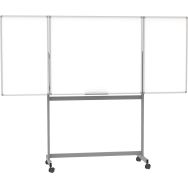 Tableau blanc tryptique mobile standard - Manutan Expert