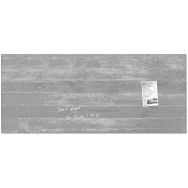 Tableau magnétique en verre - 1300x550x15mm - design beton - Sigel