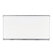 Tableau simple 1 x 1,20 m - émaillé blanc - cadre aluminium anodisé