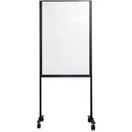 Tableau travail mobile revêtu blanc - Smit Visual-120x75 cm