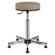 Tabouret Laboratoire sur patins assise confort tissu enduit - GGI