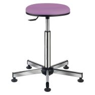 Tabouret Laboratoire sur patins assise galette pensée