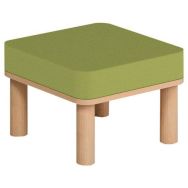 Tabouret Smartipouf assise carrée rembourrée