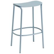 Tabouret Zebra haut H 65cm assise acier peint - S.CAB