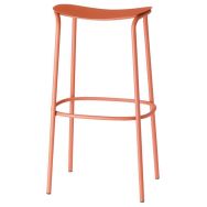 Tabouret Zebra haut 75cm assise acier peint - S.CAB
