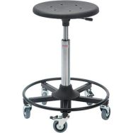 Tabouret à Roulettes, vérin à gaz-bas, assise Sigma