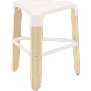 Tabouret bas Picapau hêtre assise polypropylène - Infiniti