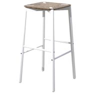 Tabouret bar Newport hauteur 75 cm balt/acier - EA Instead