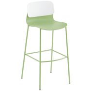 Tabouret haut Klik polypro recyclé bicolore - Sokoa