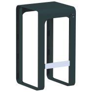 Tabouret haut Zigzag acier - Tolerie Forezienne