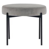 Tabouret rond Gaia velours polyester Paperflow - Meet By Paperflow