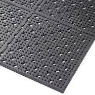 Tapis antidérapant réversible et perforé pour le drainage, Longueur : 1.22 m