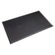 Tapis caillebotis à bords biseautés 90 x 70 cm Noir