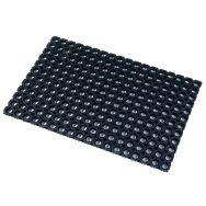 Tapis caillebotis noir Floortex 100 x 150 cm