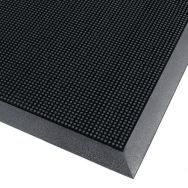 Tapis d'entrée extérieur en caoutchouc à picots flexibles 90x180 Noir