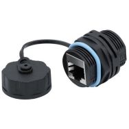 Traversée RJ45 CAT 6A étanche avec bouchon