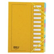 Trieur à élastique série 237,12 compartiments,jaune