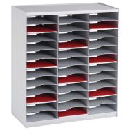 Trieur monobloc 36 cases coloris Gris clair