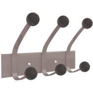Unilux Hakea Patère Triple Gris métal/Noir