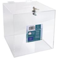 Urne transparente avec couvercle 25 cm