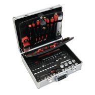 Valise aluminium garnie 125 pièces - Nb d'outils : 125