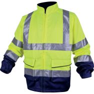 Veste de travail haute visibilité Jaune fluo/Marine Taille : M