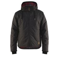 Veste hiver gris foncé épaules renforcées
