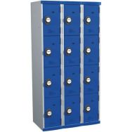 Vestiaire 12 cases Seamline Optimum® - 3 colonnes 300 mm socle - Acial