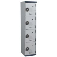 Vestiaire 1 col 4P H1800xL400xP500 serr clé gris clair