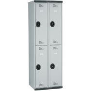 Vestiaire 2 col 2P H1800xL600xP500 serr clé gris clair